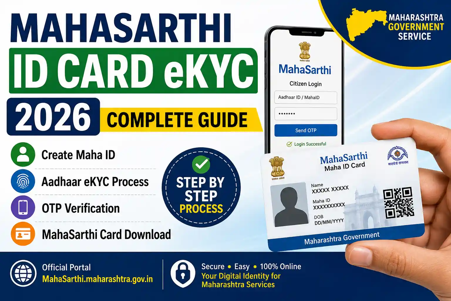 mahasarthi-id-card-ekyc-2026-mahaid-registration-aadhaar-ekyc-download
